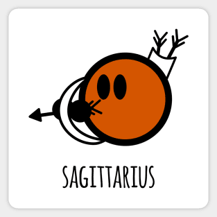 Horoscope - Cute zodiac – Sagittarius (white) Sticker